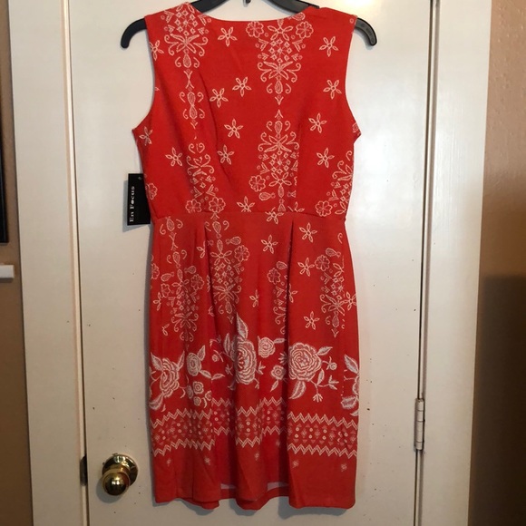 Orange Patterned Dress - Picture 4 of 4